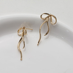 Brass Stud Earring Finding&nbsp;KK-U061-14A-G