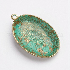 Tibetan Style Alloy Pendant Cabochon Settings&nbsp;X-PALLOY-F187-45ABG