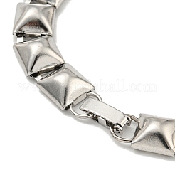 Non-Tarnish 304 Stainless Steel Square Link Chain Bracelets&nbsp;BJEW-S153-02P