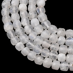 Natural Rainbow Moonstone Beads Strands&nbsp;G-B190-A01-01