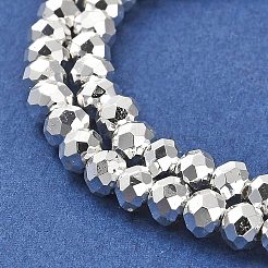 Electroplate Glass Beads Strands&nbsp;EGLA-D030-15B-06