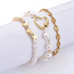 Beaded Bracelets & Link Bracelets & Chain Bracelets Sets&nbsp;BJEW-JB05509