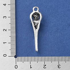 Tibetan Style Alloy Pendants for Halloween&nbsp;PALLOY-O002-10A-AS