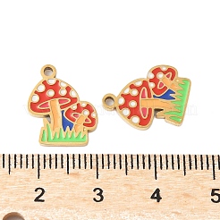 304 Stainless Steel Enamel Pendants&nbsp;STAS-R168-22G-01
