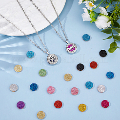 DIY Diffuser Amulet Perfume Locket Pendant Necklaces Making Kits&nbsp;NJEW-HS0001-20