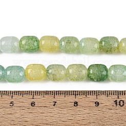 Baking Paint Crackle Glass Beads Strands&nbsp;DGLA-N019-01B-08
