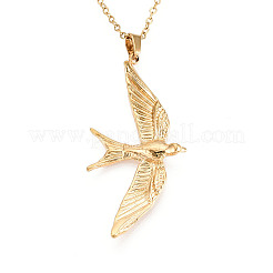 304 Stainless Steel Pendant Necklaces&nbsp;NJEW-T018-23G