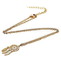 201 Stainless Steel Pendants Necklaces&nbsp;NJEW-S063-TN473-2