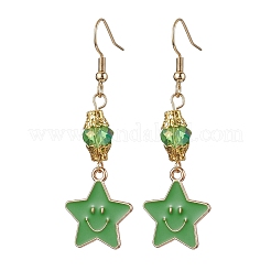 304 Stainless Steel Glass Dangle Earrings&nbsp;EJEW-JE05848