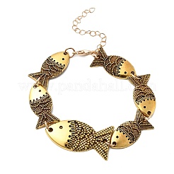 Alloy Link Chain Bracelets for Women&nbsp;BJEW-C133-01AG