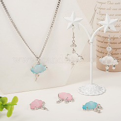 6Pcs 6 Styles Opaque Resin Pendants&nbsp;FIND-TA0002-50