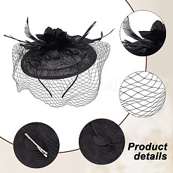 2 Sets 2 Colors  Mesh Veil Hair Bands&nbsp;MRMJ-GA0001-24
