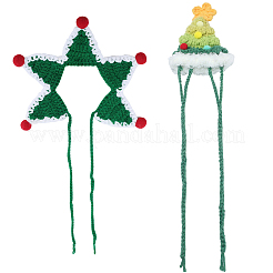 1Pc Cotton Pet Hat & 1Pc Star Collar Sets&nbsp;AJEW-GF0012-52