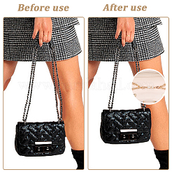 3Pcs 3 Colors PU Leather Alloy Crub Chain Purse Strap Extenders for Purse Making&nbsp;PURS-CL0001-11B
