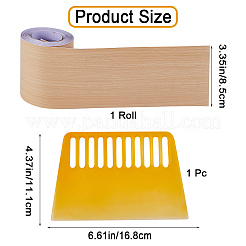 1 Roll PVC Imitation Wood Grain Adhesive Tape&nbsp;DIY-GF0008-40A