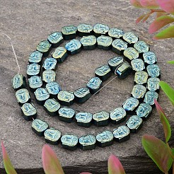 Electroplated Buddha Non-magnetic Synthetic Hematite Bead Strands&nbsp;G-E295-12D