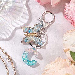 Butterfly Shape Resin & Acrylic Keychain&nbsp;KEYC-JKC01067-03
