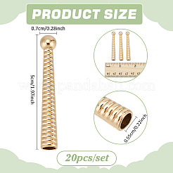 20Pcs Alloy Cord Ends&nbsp;FIND-NB0005-35G