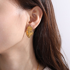304 Stainless Steel Stud Earrings&nbsp;EJEW-F385-01G