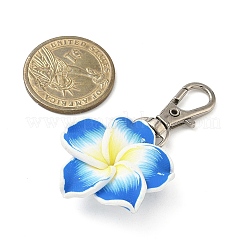 Handmade Polymer Clay Flower Pendant Decorations&nbsp;HJEW-JM04050