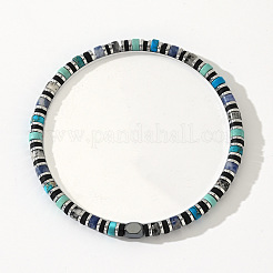 Bohemian Natural & Synthetic Gemstone Beads Stretch Bracelets for Men&nbsp;IV9628