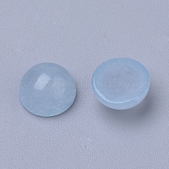 Natural White Jade Cabochons&nbsp;G-R416-6mm-54