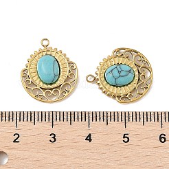 Synthetic Turquoise Pendants&nbsp;STAS-P380-19G-01