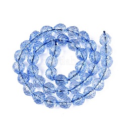 Crackle Transparent Glass Beads Strands&nbsp;GLAA-N068-04A-02