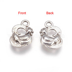 Tibetan Style Alloy Pendants&nbsp;TIBEP-GC142-AS-RS