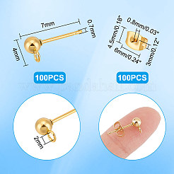 304 Stainless Steel Stud Earring Findings&nbsp;STAS-UN0002-53G