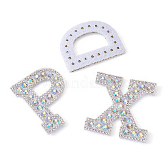Alphabet Resin Rhinestone Patches&nbsp;DIY-TAC0005-45D