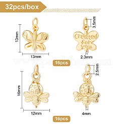 32Pcs 2 Style Alloy Pendants&nbsp;FIND-BC0002-13