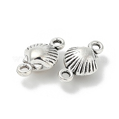 Tibetan Style Alloy Shell Shape Connector Charms&nbsp;TIBE-S324-13AS