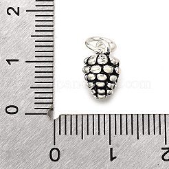 925 Sterling Silver Pinecone Charms&nbsp;STER-D306-07AS