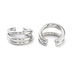 Brass Cuff Earrings&nbsp;EJEW-D088-18P