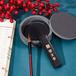 2Pcs 2 Style Stone Calligraphy Inkstone and Rectangle Inker&nbsp;AJEW-PH0003-52