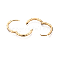 304 Stainless Steel Hoop Earrings&nbsp;X-STAS-Q113-13G-01