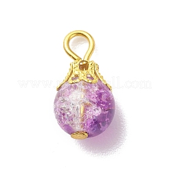 Crackle Glass Pendants&nbsp;PALLOY-JF01729