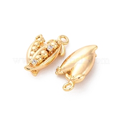 Brass Rhinestone Pendants&nbsp;KK-E793-01G