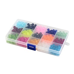 1Box 15 Color Transparent Glass Beads&nbsp;GLAA-X0011-02-10mm