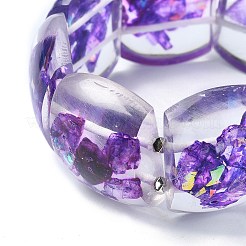 Dyed Natural Selenite & Synthetic Opal Stretch Bracelets&nbsp;BJEW-G702-07A