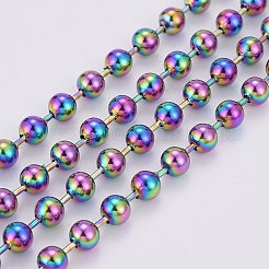 PVD Vacuum Plating 304 Stainless Steel Ball Chains&nbsp;CHS-F009-01H-M