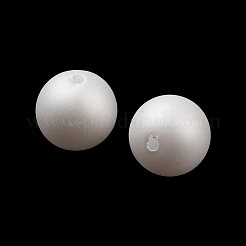 Frosted Plastic Imitation Pearl Beads&nbsp;KY-F022-8mm-01