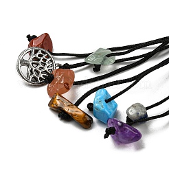 12Pcs Tree of Life Braided Nylon Cord Macrame Pouch Pendant Decorations&nbsp;AJEW-SW00009-01