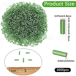 3000Pcs Glass Bugle Beads&nbsp;SEED-PA0001-13C