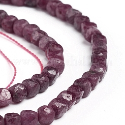 Natural Ruby Beads Strands&nbsp;G-E560-A06-4mm