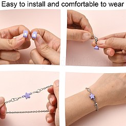 14 Sets 7 Colors Star Alloy Magnetic Clasps&nbsp;PALLOY-CJ0002-29