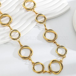 Alloy Ring Link Chain Waist Belly Chains for Women&nbsp;FS-WGE04C8-04
