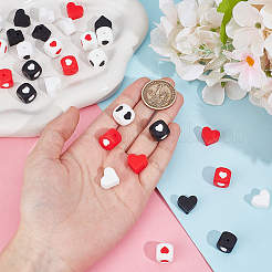 42Pcs 7 Styles Food Grade Eco-Friendly Silicone Beads&nbsp;SIL-SC0002-70