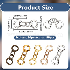 50Pcs 5 Colors Tibetan Style Alloy Pendants&nbsp;FIND-NB0007-11